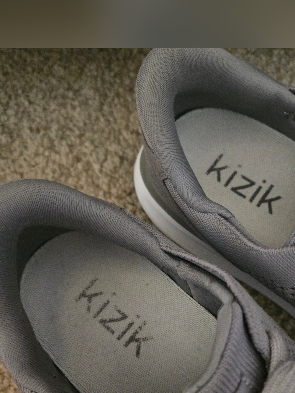 Women's Kizik Gray Knit Hands Free Sneakers (Sz 8.5) - Picture 5 of 6
